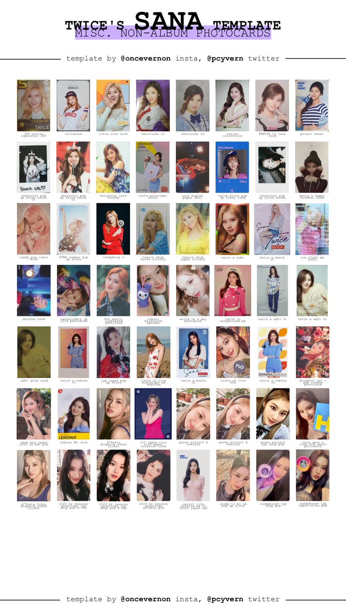 m_by_sn's tweet photo. **NOT MY PHOTOS**
WTB!!
Looking for any of these Sana PC’s and non album Sana PC’s!!
Message or comment what you have!!
US Only please!
Venmo/CashApp/AppleCash

@TWICE_trades @pctradeusa 

#photocardtrades #pctrades #twicephotocards #kpopphotocards #TWICE    #twicesana https://t.co/IUW2Jc5DsS