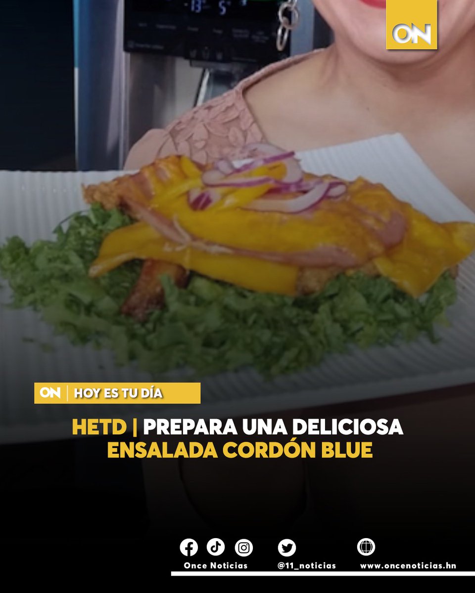 11_Noticias's tweet photo. HOYESTUDÍA | En HETD te presentamos una receta llena de sabor, la chef Sandrá, realizó una ensalada de cordón blue, que es económica y muy deliciosa.
Aquí la receta: https://t.co/vZjr5QD2Ef
#Receta #CordonBlue https://t.co/1nEfzGBnWL