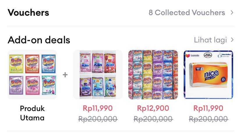 berburusales's tweet photo. Cara Belanja Murah di Lazada pake Add On Deals

Cara Add On Deals

✅ Udah punya voucher OVO / Voucher mantep lainnya 
https://t.co/bExZXkcRe7
✅ Punya Voucher Gratis Ongkir
https://t.co/CqCvItF13Q
✅ Cari Toko yang ada add on dealsnya (ga semua toko ada)

Contoh toko yang ada add on deals tampilan di bawah produk seperti ini