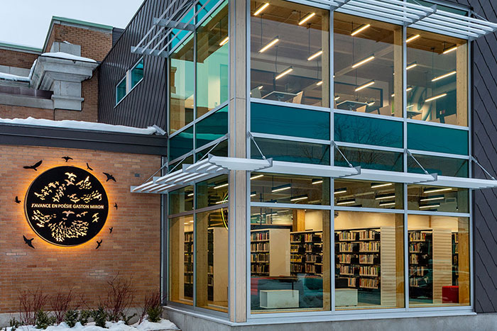 AECinfo's tweet photo. Case Study: Gaston Miron Library, Canada @UnicelArch #UnicelArch #UnicelArchitectural #Aluminum #Glass #Louvers #Glazing #Skylights https://t.co/1YZjWfrW5V https://t.co/uiyn0kJ7q1