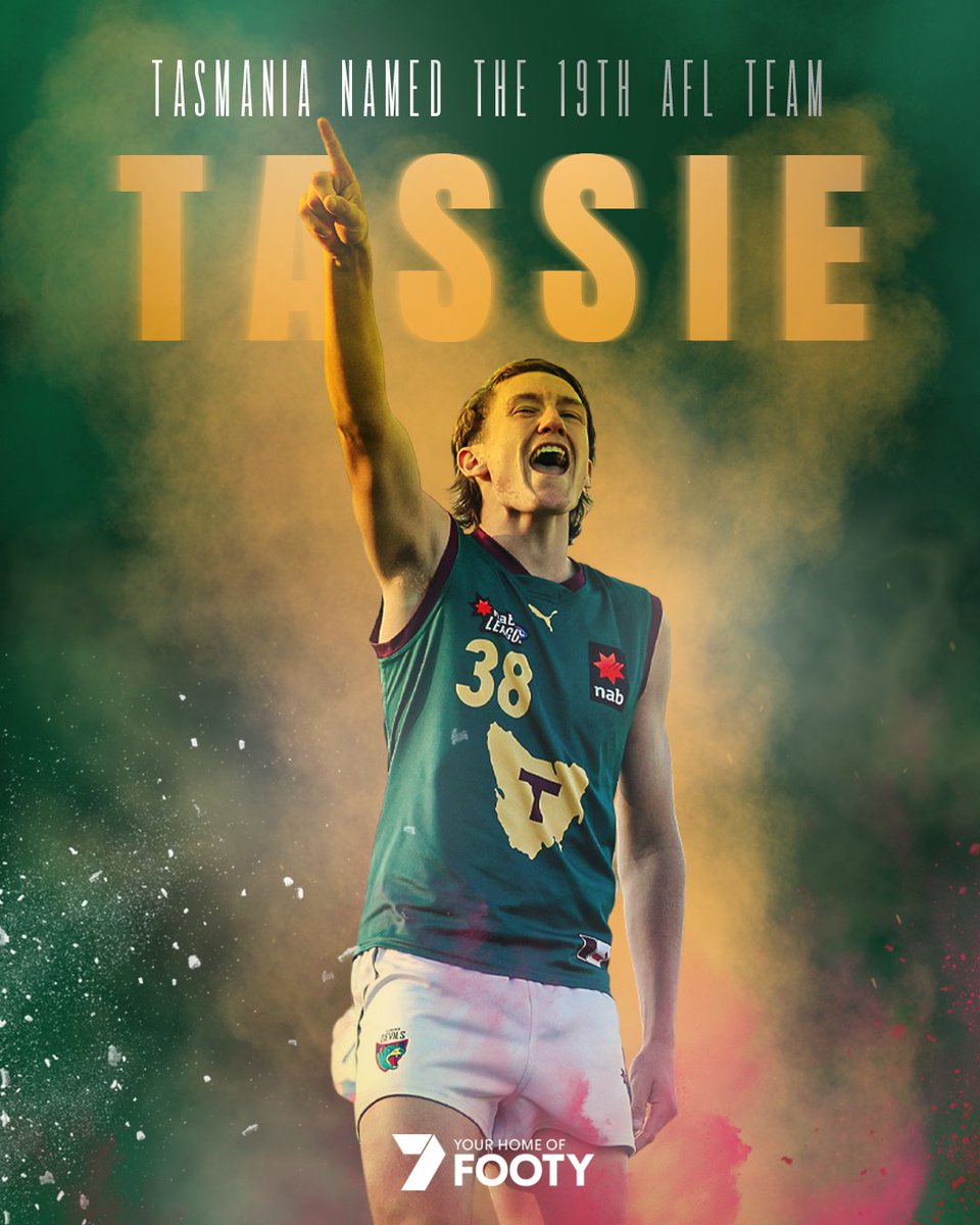 7AFL on Twitter: "It's official. Tasmania will enter the AFL in 2028."