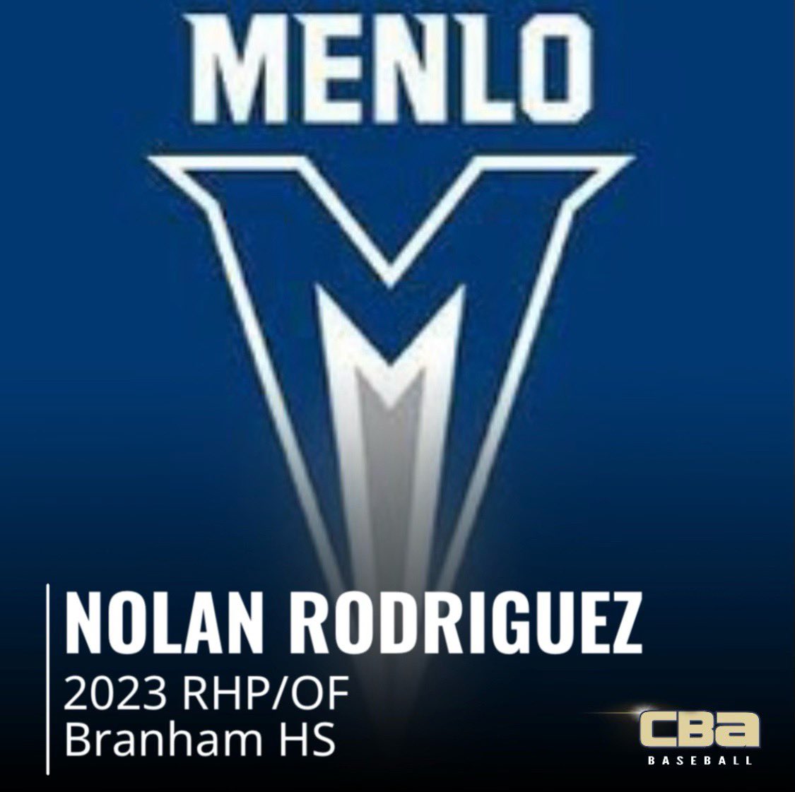 I am honored to announce my commitment to further my education and baseball career at Menlo College. I would like to thank my family, friends, and my coaches for getting me to where I am today. Go Oaks!!!