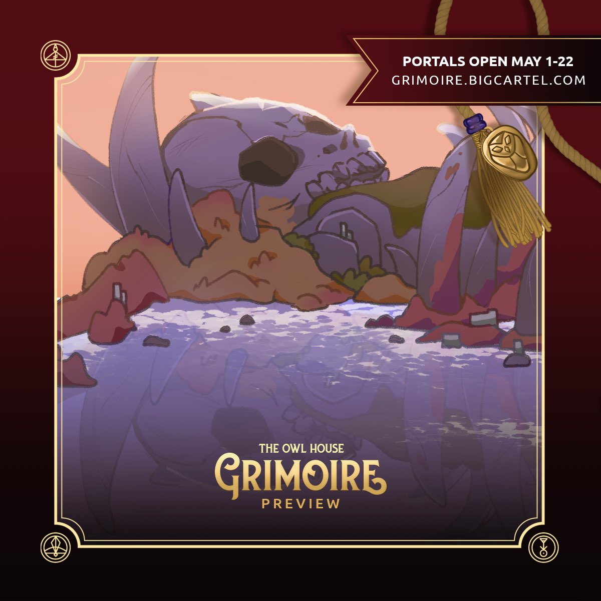 very thankful to be part of <a href="/TOHGrimoire/">The Owl House Grimoire: A Fanbook of Gratitude 🦉</a> and the amazing team there! physical orders are already capped but digital sales are still open! ✨
(ive always wanted to be in a tarot 😭, everything looks so good!)