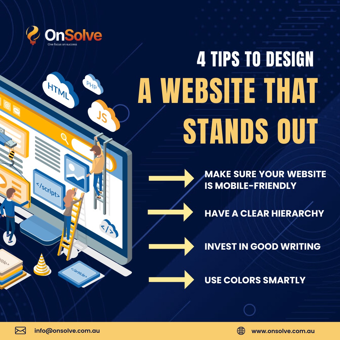OnSolvecomau's tweet photo. Master the Art of Web Design with these 4 Tips! 🖌️💻✨ Stand Out from the Digital Crowd and Create Websites That Wow! 🚀💥 

#OnSolve #Australia #Melbourne #outsource #WebDesignMastery #DigitalDesignTips #WebDesignInspiration #WebDesignTipsAndTricks #CreativeWebDesign https://t.co/cp8ahaIC8B