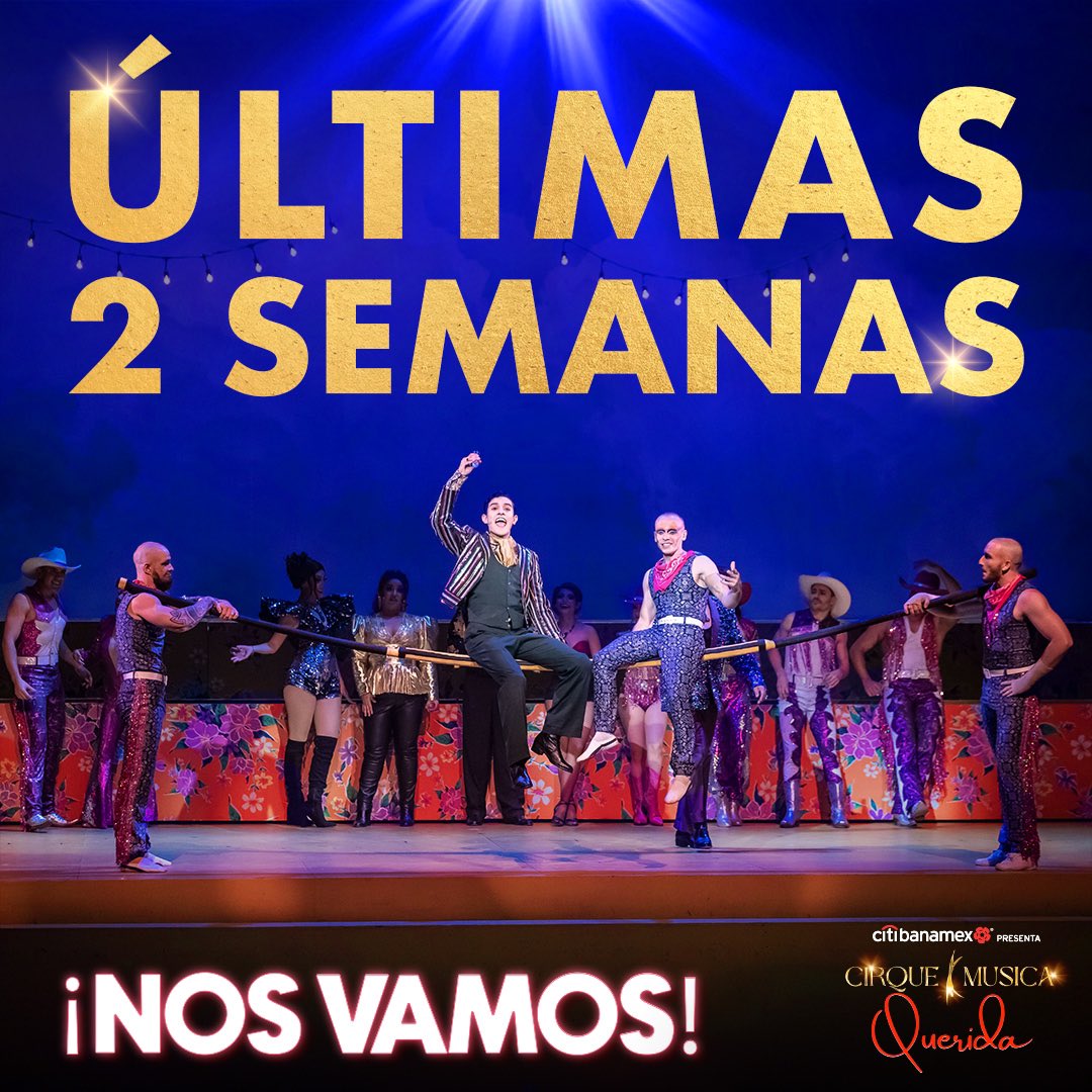 No te pierdas la gran celebración a Juan Gabriel en sus últimas 2 semanas. 💃🏻🕺🏻🎶 Te esperamos en #CirqueMúsicaQuerida.🌹 🎟️ Boletos disponibles en las taquillas del Teatro San Rafael y en nuestro link in bio.
