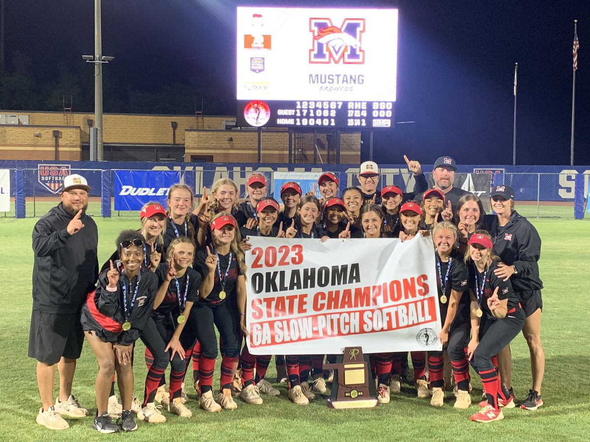 🏆 𝐒𝐓𝐀𝐓𝐄 𝐂𝐇𝐀𝐌𝐏𝐈𝐎𝐍𝐒 🏆

Your Mustang Lady Broncos are the 2023 Class 6A State Champions‼️‼️
#HorsePower #GID 💍🐴🥎💪🏼🔥
<a href="/MHSBroncoSports/">MHS Bronco Sports</a> <a href="/MustangSchools/">Mustang Public Schools</a>