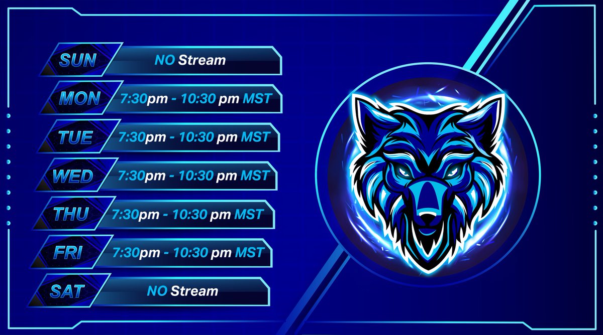 WolfWarrior1869's tweet image. NEW Stream Schedule.
Wednesdays are depending on energy and if I need to take care of Off streaming stuff. Self-Care is important! #streamschedule #selfcare #streamer #wolfwarrior1869