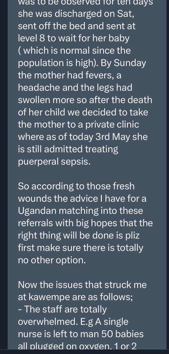 SpireJim's tweet photo. A health worker’s testimony about a tragedy at Kawempe hospital, and some recommendations 
#UgandaHealthExhibition https://t.co/IV75vG8fgC