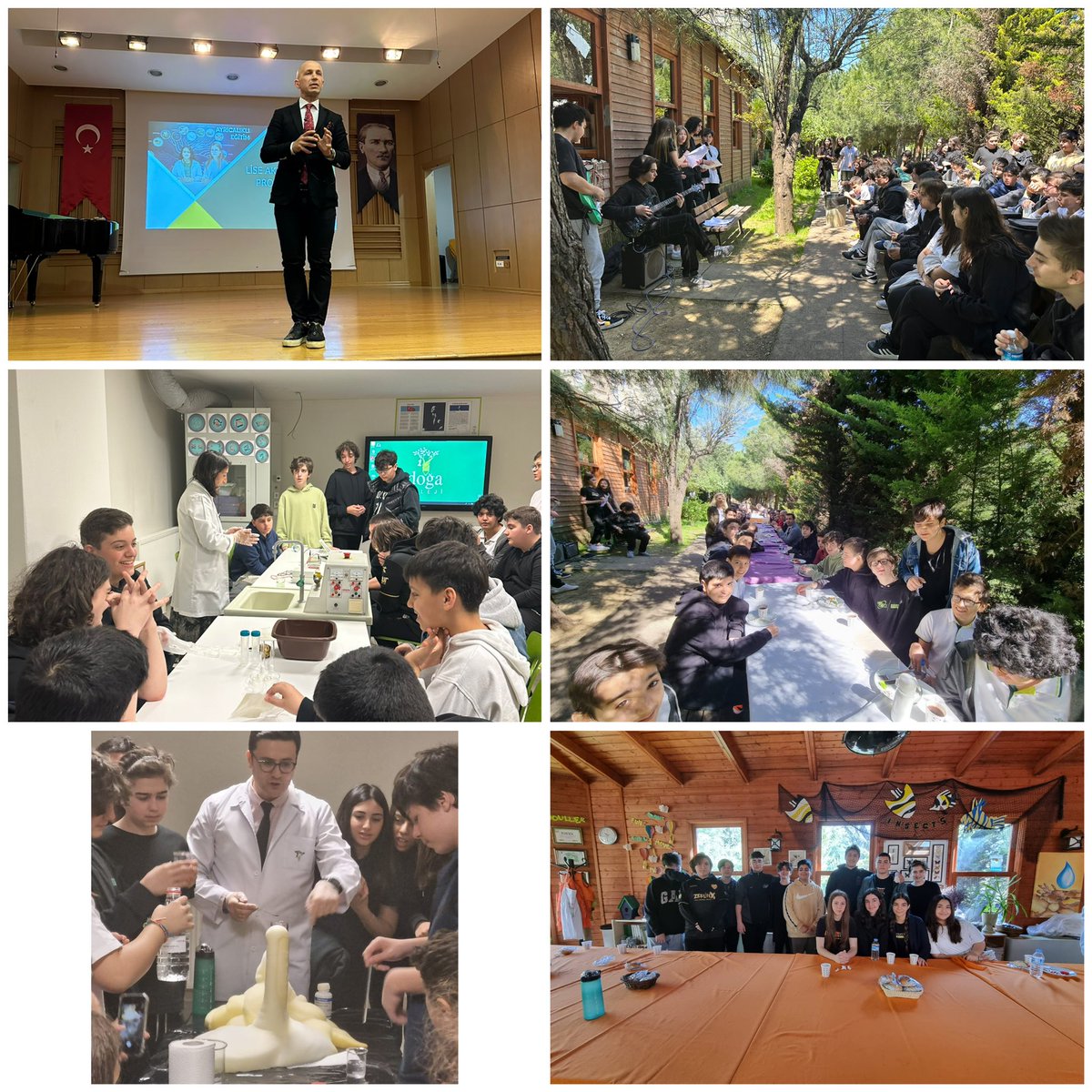 Ataşehir2 Kampüsü’müzün 8. sınıf öğrencilerini okulumuzda ağırladık. Sevgili öğrencilerimize lisemizi tanıttık. Kimya ve biyoloji derslerimiz laboratuvarda işledik. Günü şarkılar söyleyerek keyifle tamamladık. <a href="/DogaOkullari/">Doğa Koleji</a> <a href="/YelizAyin/">Yeliz Ayin Kayalak</a> <a href="/SelahattinInal/">Selahattin İnal</a> @sebnemakovali