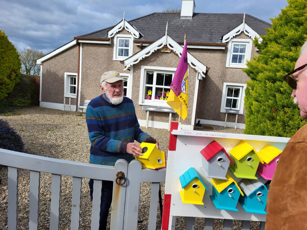 martylyricfm's tweet photo. There’s Joe and his lovely birdhouses in Wexford https://t.co/P6c91PYj83