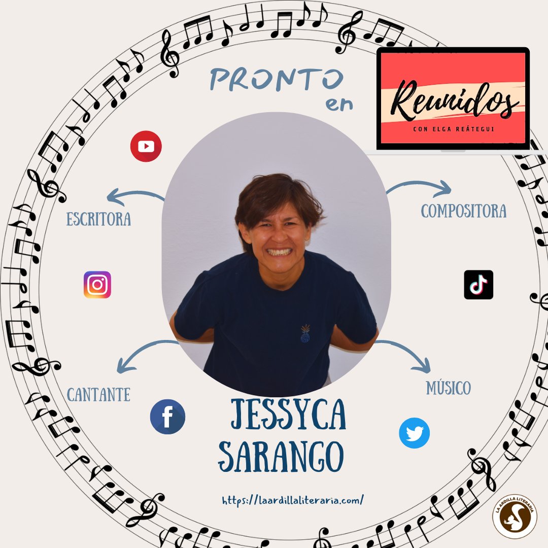 Muy pronto la entrevista con la cantautora, músico y escritora Jessyca Sarango en Reunidos. 
#Entrevista #periodismoliterario #cantautora #musico #escritora #reunidos #mujeresvaliosas