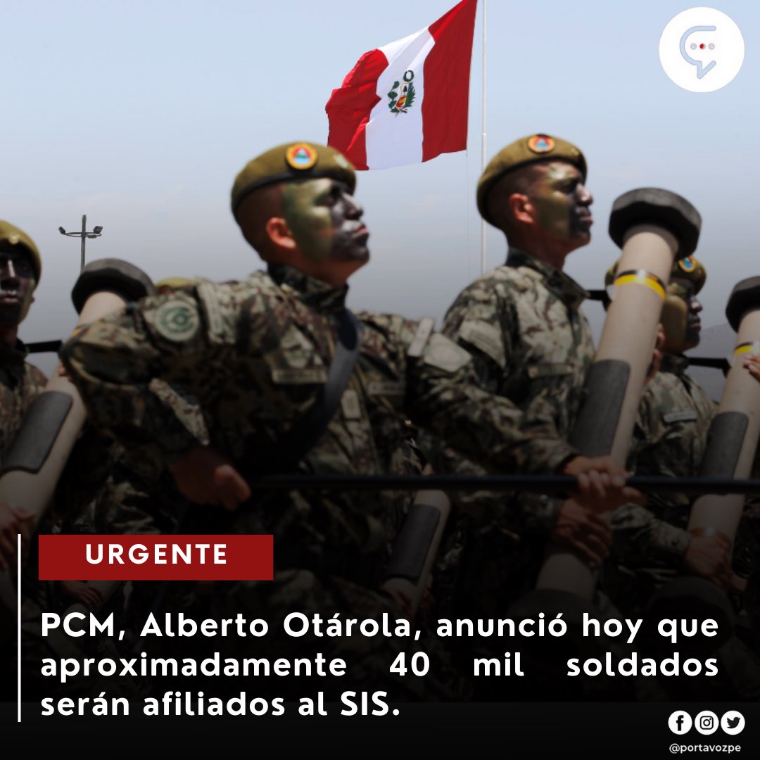 #LOULTIMO| El Presidente del Concejo de Ministros, informó que esta medida se tomaba debido a la ardua labor en las emergencias que enfrentan en estos momentos las FFAA, en referencia a la crisis climática y migratoria en el Perú. 

#crisis #migracion #fenomenodelniño #pcm