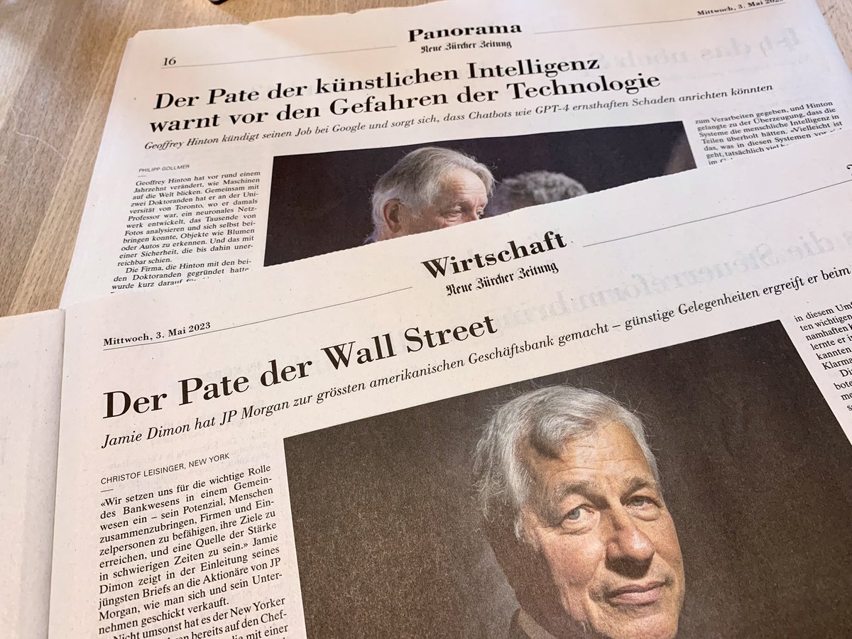 Der Pate Teil 1 &amp; 2, heute in der <a href="/NZZ/">NZZ</a> :