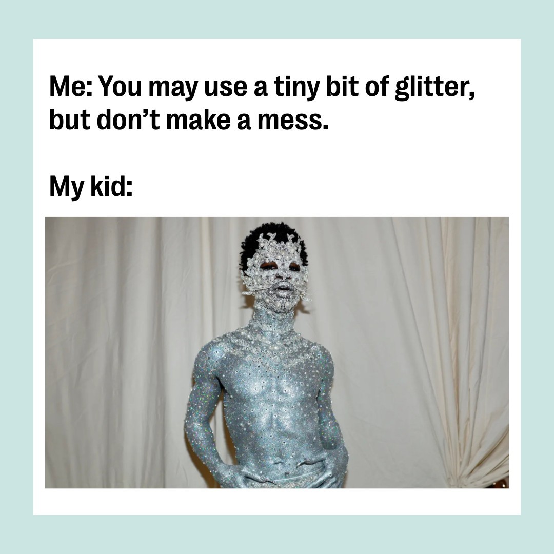 ScaryMommy's tweet photo. * Glitter EVERYWHERE * https://t.co/5hrIUwVFU8