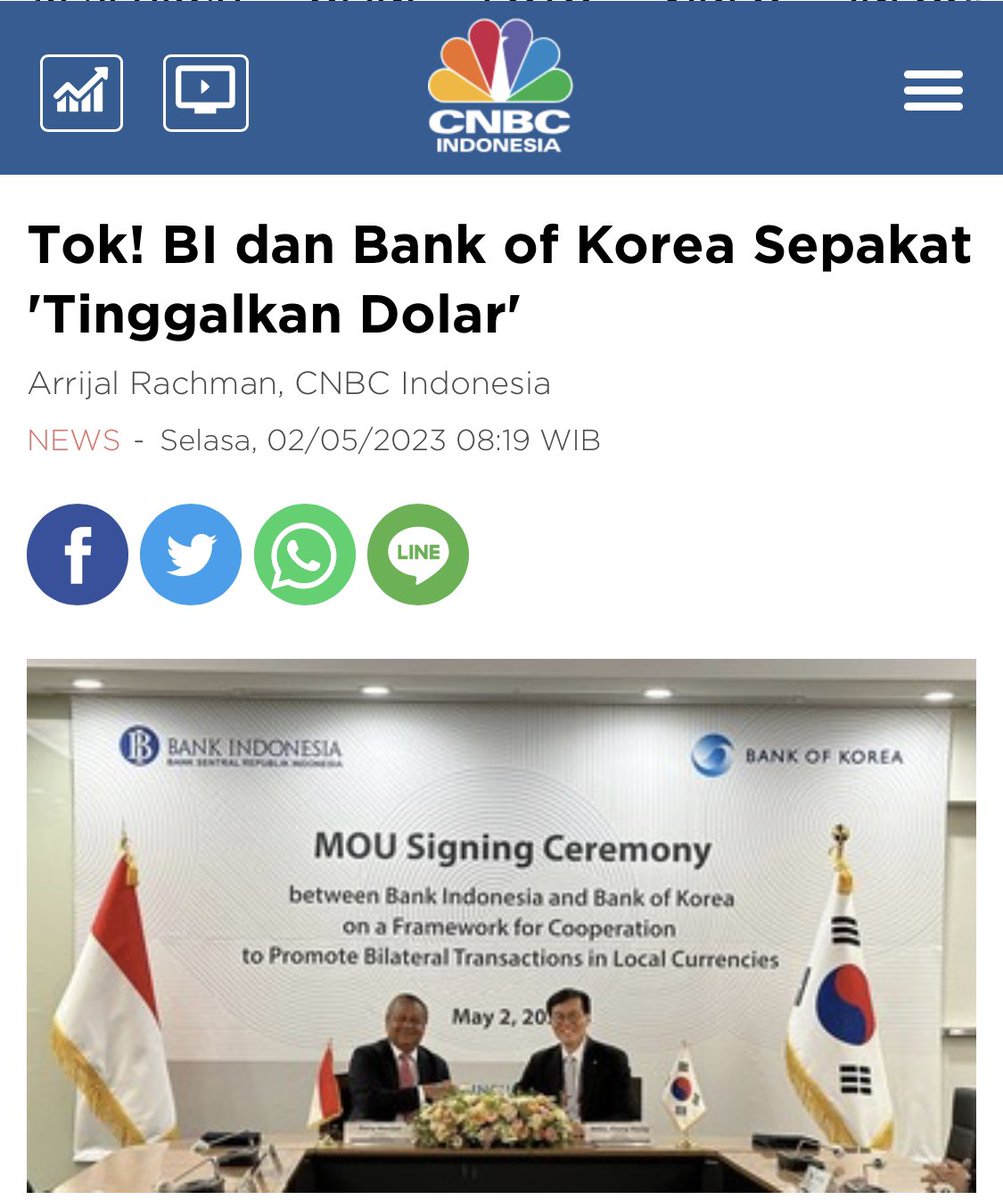 Bye 👋 Dollar 

cnbcindonesia.com/news/202305020…