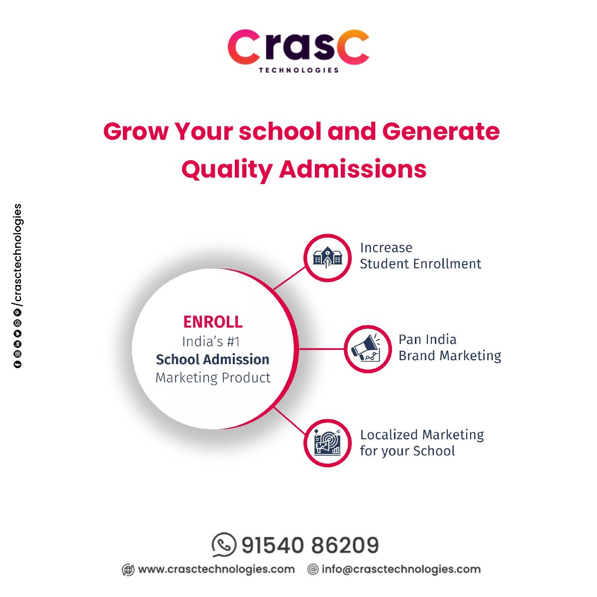 'Attention school administrators! Looking to grow your school and generate quality admissions? #digitalmarketing #schoolbusinessmanager #schoolbusiness #education #principals #schooladmissions2023_24 #schooladmission #schoolshyderabad #admissionsopen #Hyderabad #schoolimprovement