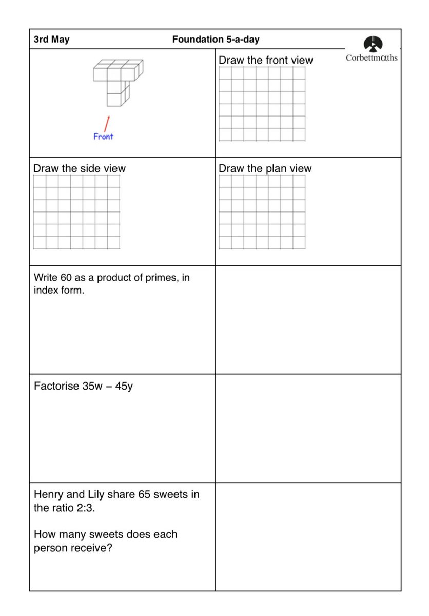 Corbettmaths tweet media