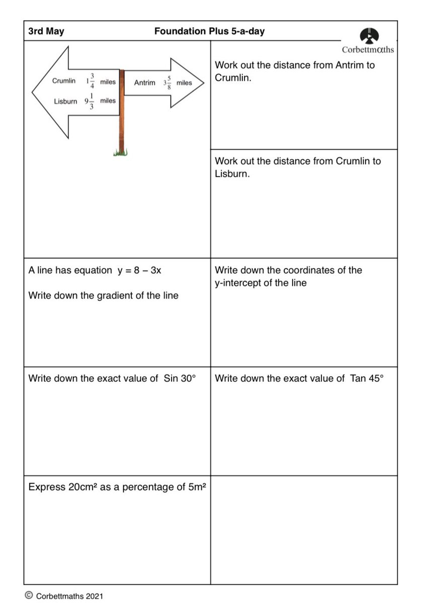 Corbettmaths tweet media