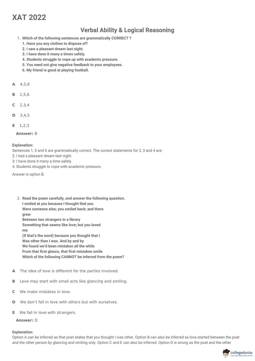 CrackuExam's tweet photo. @college_dunia Please stop copying our content, it requires a lot of effort to make it and your team removes our logo &amp; links and shares them as your own.

A sample of which is attached below (original and copy) https://t.co/xtSZk67KjS