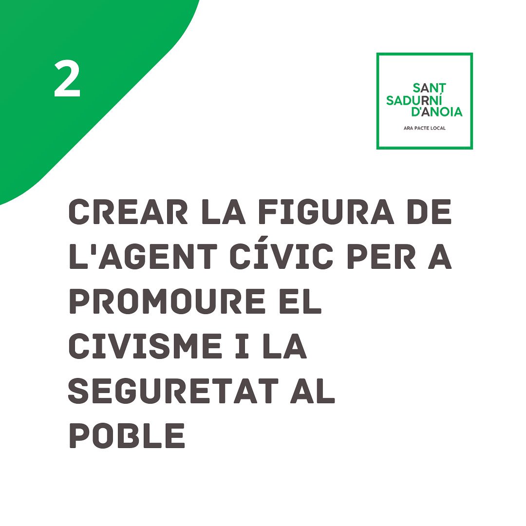 ARASantSadurni's tweet photo. Aquests son els 4️⃣ primers punts del 'Decàleg d'actuacions prioritàries d' @ARASantSadurni '

#santsadurni https://t.co/qrMIDcIF3p
