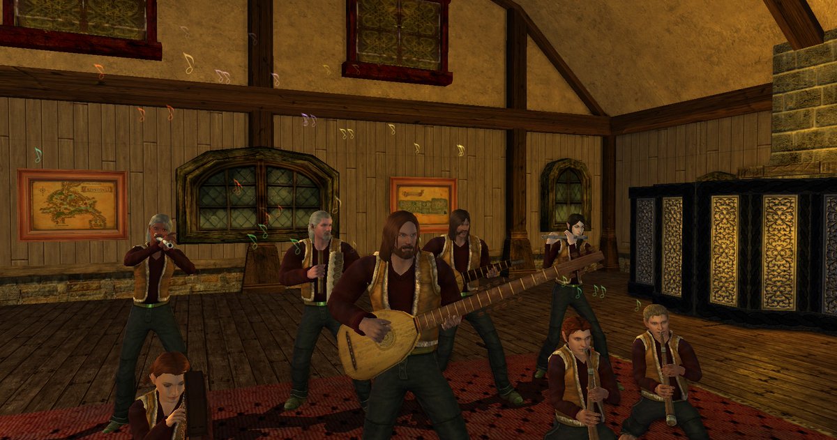The Enclave is rehearsing for the Spring Fling VII music festival on Brandywine.  The festival is this Saturday, May 6th and starts at 2:00pm server time.  We will take the stage at 6:30pm.  Hope to see you there.
minstrelguildofbree.shivtr.com/news_entries/4…
#LOTRO #LOTROFamily #LOTROMusic