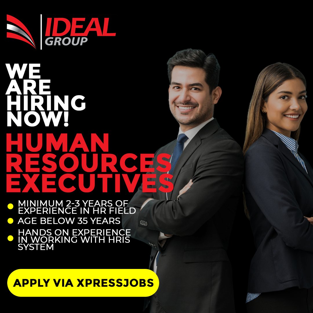 Ideal Group is hiring HR Executives

Details/Apply 👉 xpress.jobs/Jobs/View/1074…

#humanressources #management #hiring #hr #executive #degree #undergraduate #postgraduate #diploma #openforwork #openfornewopportunities #opportunity