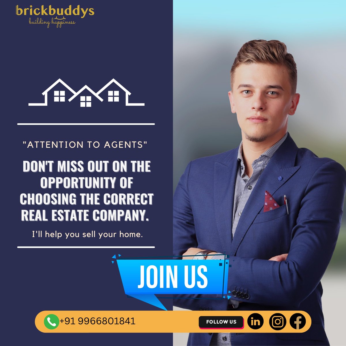 brickbuddys's tweet photo. Attention to Agents!

If you want to join us as an Agent, then visit: https://t.co/gyzTYEpvkb

#Brickbuddys #realestateexpert #realestateexperts #realestateadvice #property #investment #realtors #realestateinvestor #realestateexpert #residentialrealestate https://t.co/XuqmqFINtb