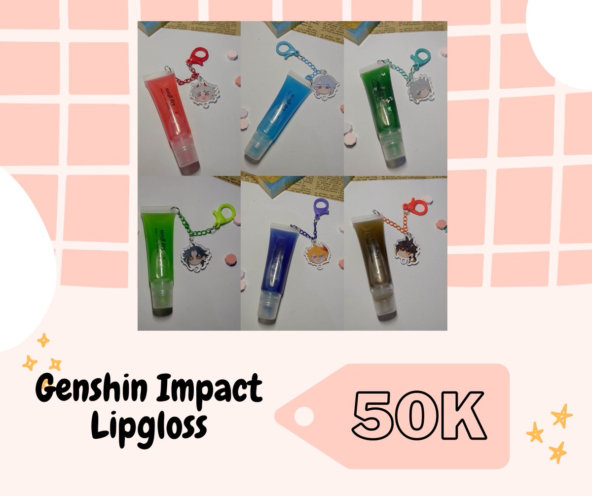 DimsumHalu's tweet photo. Yang suka pake lipgloss cobain nih lipgloss dengan tema hasbu kamu. Udah dijamin aman dan nyaman banget loh dipake. Bahannya 100% vegan dan halal ya kak~ 

Bisa DM buat booking biar nggak kehabisan stok di event nanti!
#comifuro16 #cf16 #comifuro16catalog #paripico #lipgloss https://t.co/XJrNHTKK0t