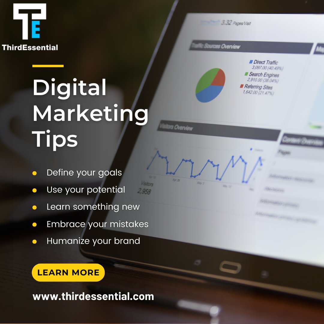 Want to build a loyal customer base?

Explore the latest digital marketing trends and techniques to create a customer-centric approach.

𝐖𝐞𝐛: thirdessential.com

#thirdessential #itservicesprovider #marketing #socialmedia #digitalmarketing #ITcompany #SMO #itservices #SEO