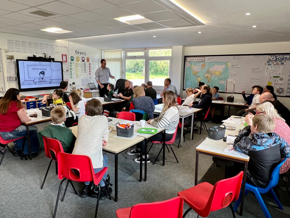 PSMInfants's tweet photo. Brilliant to have so many parents and children attend our @arithmagicians workshop last night. Great work from Mr H in preparing a paper resource to help with the concepts as families become familiar. Excited to see the impact on the childrenβs mental arithmetic. #primarymaths https://t.co/qVivkfzcub