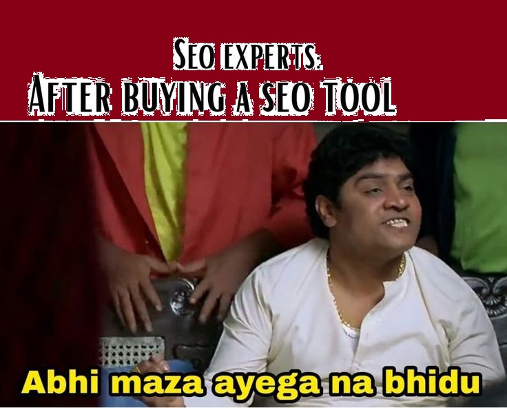 Ask2mohanNegi's tweet photo. SEO Experts: After buying a SEO tool 💻

#DigitalMarketing #SEO #PPC #onlinemarketing #LocalSEO #GoogleAds #socialmedia #socialmediamarketing https://t.co/r5hbbOsvZI