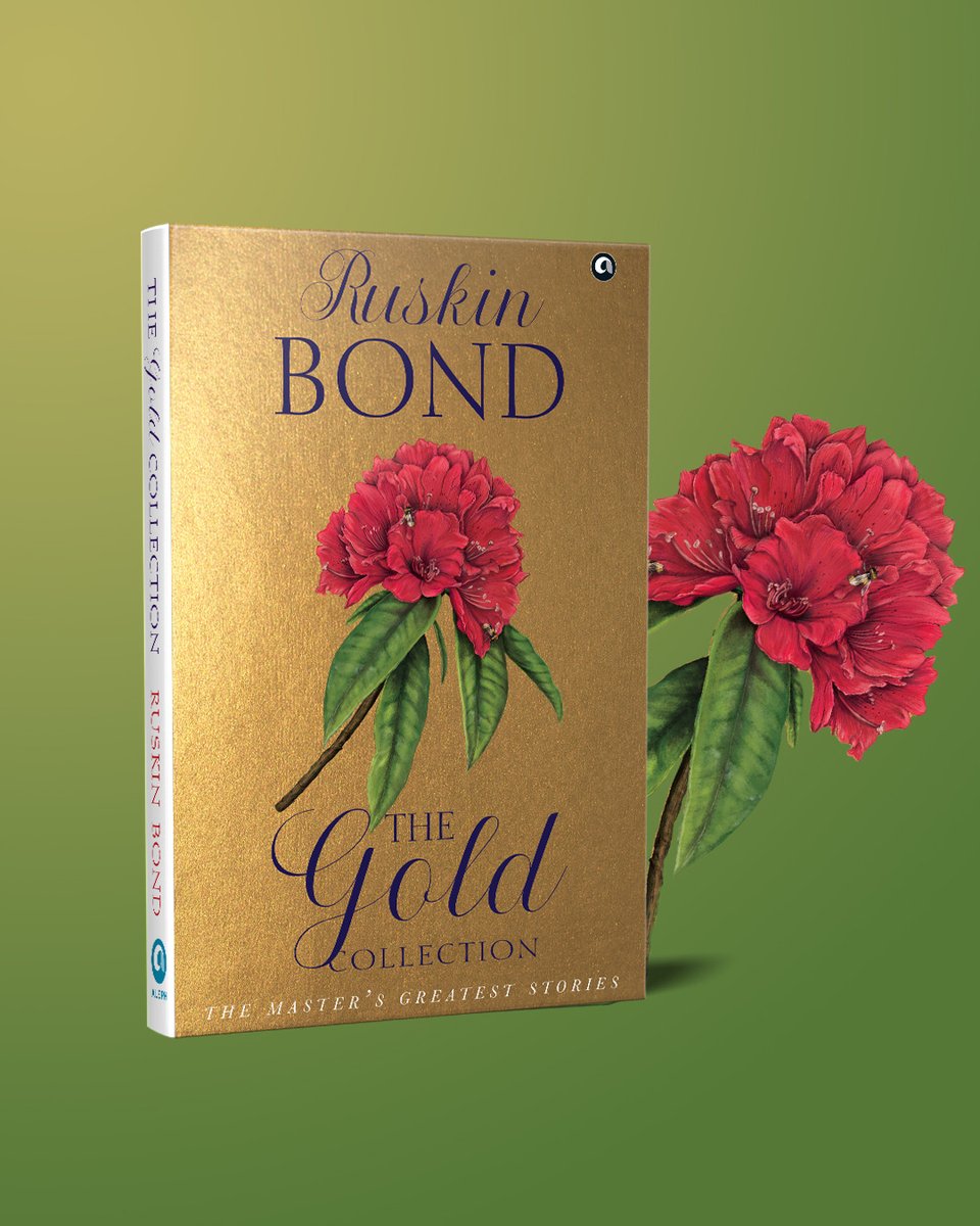 AlephBookCo's tweet photo. Get ready to celebrate the literary genius of @RealRuskinBond with #TheGoldCollection! This charming anthology features ten of Bond's finest stories, including beloved masterpieces such as 'The Blue Umbrella', 'Angry River', and 'Panther's Moon'. Be one of the first to get your hands on a copy of this timeless collection by pre-ordering now.