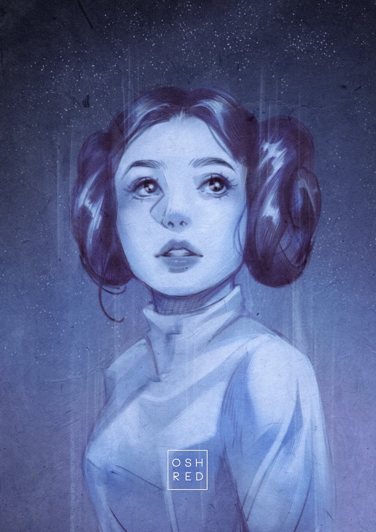 S Red On Twitter Rt Oshredart Happy Star Wars Day Here S A Quick Sketch Of Princess Leia