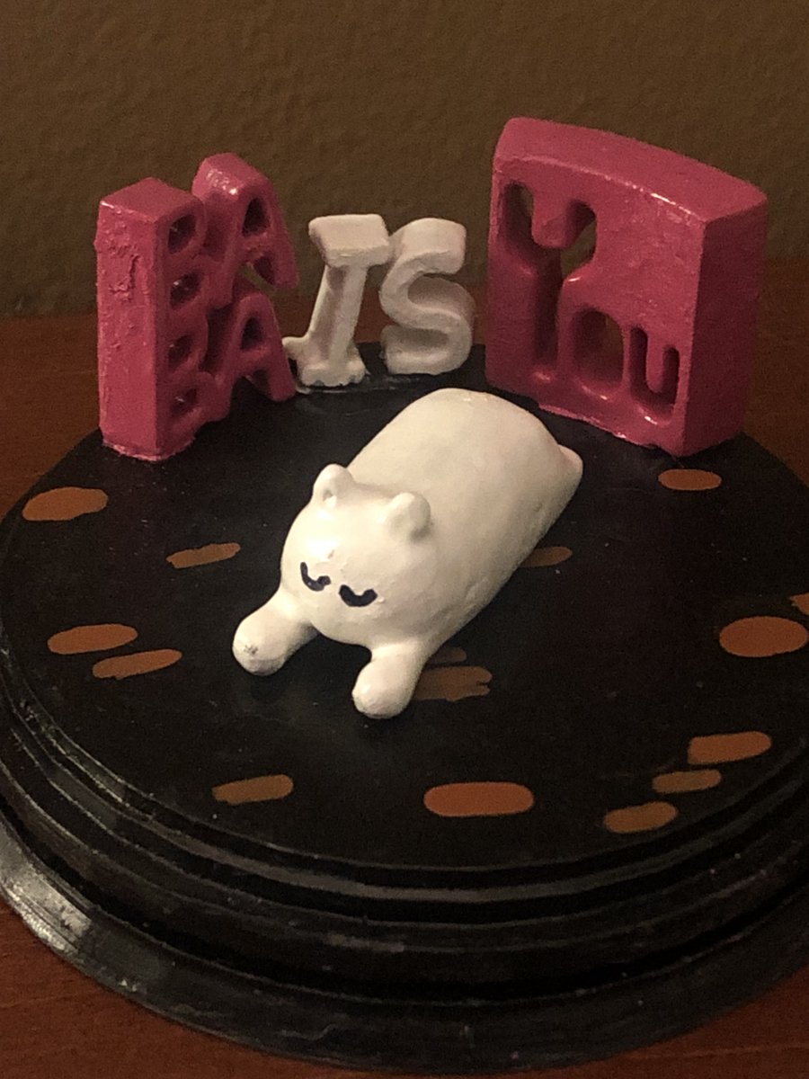 My first time 3d printing and painting a diorama!  it had to be of one of my favorite games of all time #babaisyou ! thanks again @ESAdevlog and @babaisyou_ team for the AMAZING game!