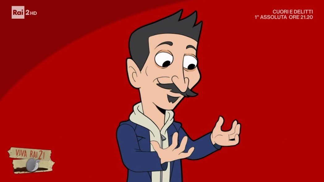 borraccino_'s tweet photo. Dan e Dav (i mitici animatori del riassunto di fine anno) che realizzano il cartoon di Viva Rai2! Favoloso! 😍 #VivaRai2 https://t.co/yAR64lhlEu