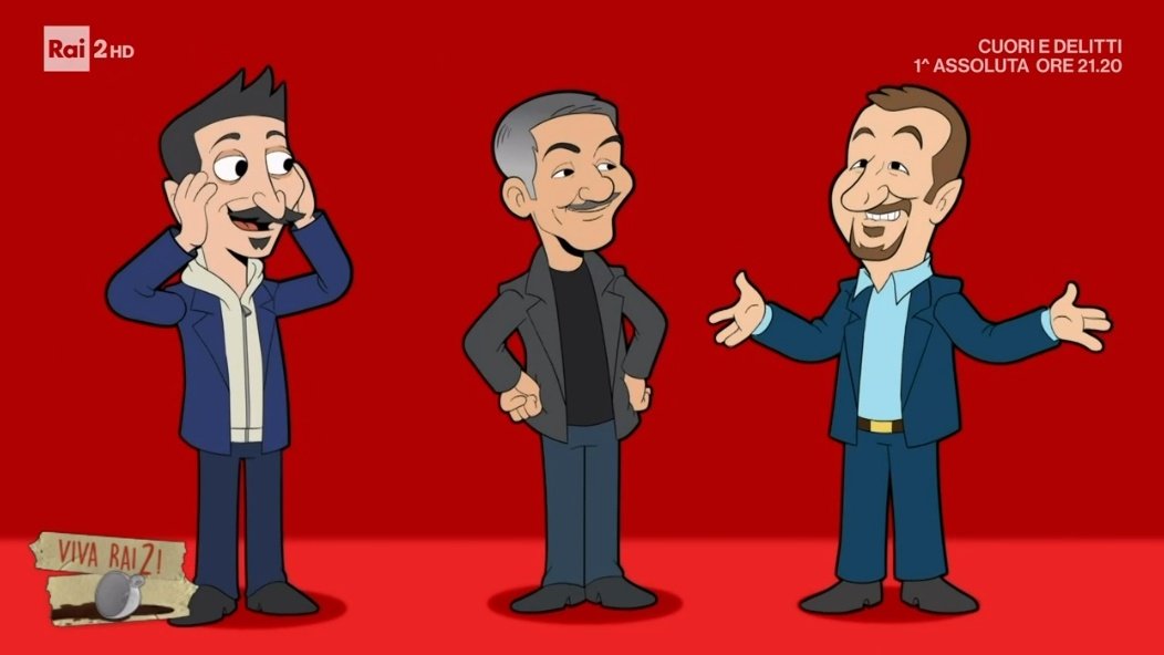 borraccino_'s tweet photo. Dan e Dav (i mitici animatori del riassunto di fine anno) che realizzano il cartoon di Viva Rai2! Favoloso! 😍 #VivaRai2 https://t.co/yAR64lhlEu