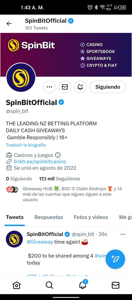 jamtt16's tweet image. Notification on 📸

#spinbit