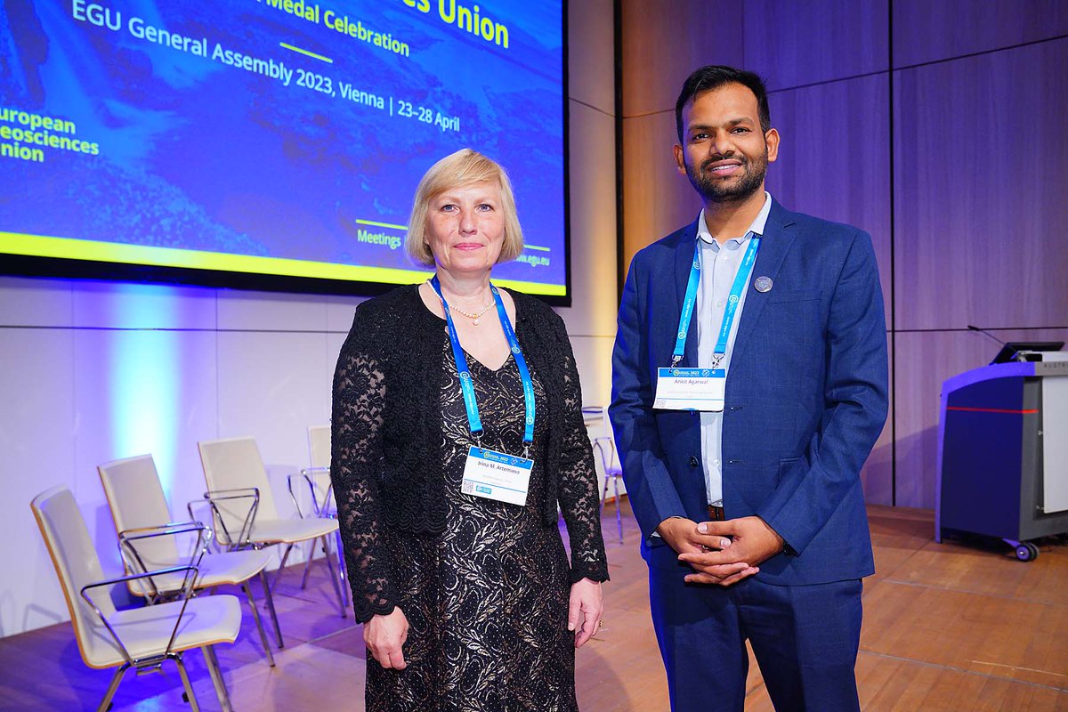 Prof. Ankit Agarwal receives the Division Outstanding Early Career Scientist Award from European Geosciences Union (@EuroGeosciences) for his significant research in complexity science for better understanding, quantifying and predicting hydroclimatic extremes