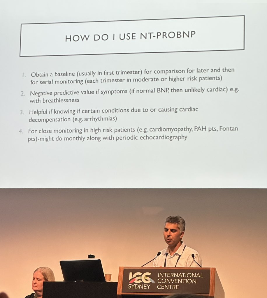 BuddicomEmily's tweet photo. Great insights &amp; tips regarding BNP use in high risk pregnancies from Dr David Tanous 

#OBSIG23SYD https://t.co/fOlylyCMGK