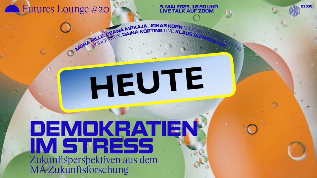 D2030 plus (@initiatived2030) on Twitter photo Mehr Zukunft wagen... heute wieder in der 20. Futures Lounge, wie immer an 18.30 Uhr via Zoom. Wir freuen uns auf Euch. Der Teilnahmelink: linkedin.com/posts/klaus-bu…
linkedin.com/posts/klaus-bu…
<a href="/ronzhei1/">Manfred Ronzheimer</a> <a href="/Kapitel21Z/">Kapitel21-Zukunftsforschung</a> <a href="/gsohn/">gsohn</a> <a href="/MartinGaedt/">Martin Gaedt 4 TAGE WOCHE</a> <a href="/dannenbs/">Sascha Dannenberg</a> <a href="/DirkLangolf/">Dirk Böttner-Langolf</a> @foresight_lab Mehr Zukunft wagen... heute wieder in der 20. Futures Lounge, wie immer an 18.30 Uhr via Zoom. Wir freuen uns auf Euch. Der Teilnahmelink: linkedin.com/posts/klaus-bu…
linkedin.com/posts/klaus-bu…
<a href="/ronzhei1/">Manfred Ronzheimer</a> <a href="/Kapitel21Z/">Kapitel21-Zukunftsforschung</a> <a href="/gsohn/">gsohn</a> <a href="/MartinGaedt/">Martin Gaedt 4 TAGE WOCHE</a> <a href="/dannenbs/">Sascha Dannenberg</a> <a href="/DirkLangolf/">Dirk Böttner-Langolf</a> @foresight_lab