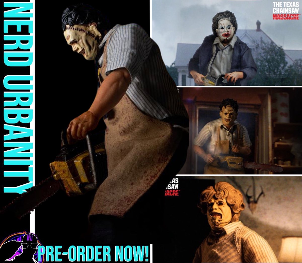 Can You Survive!?? Mezco One:12 Deluxe Leather Face Is Open For Per-Order Now nerdurbanity.com/collections/al… #TexasChainsawMassacre #LEATHERFACE #horror #horrortoy #ActionFigure #FYP #mezco #toy #horrormovie #preorder #toys4sale