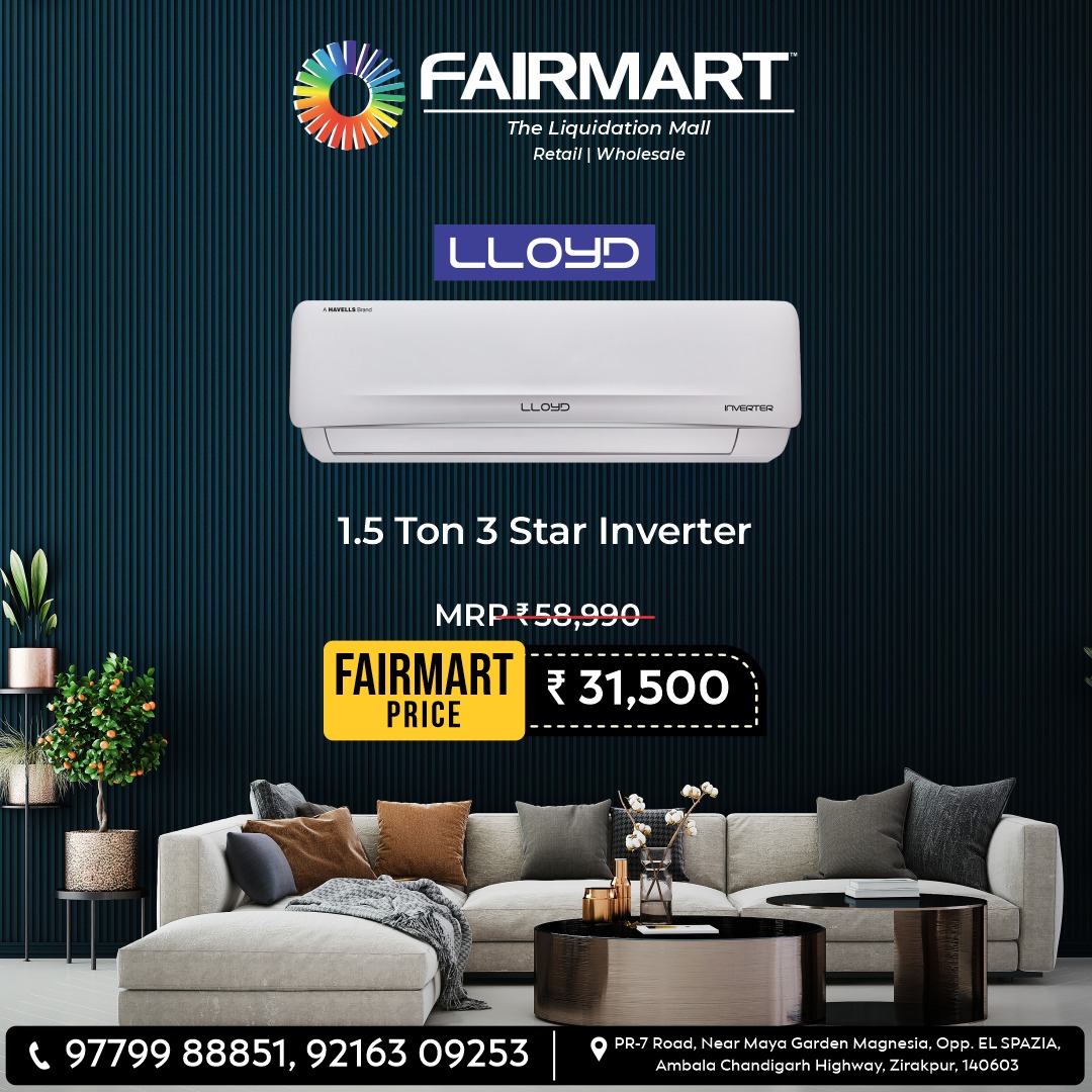 fairmartmall's tweet image. Add more Coolness 🥶 to your Home 🏠 with our largest collection of ACs and stay cool and maintained throughout the summer season. 🌞😎

So don't wait and buy your favorite AC now at attractive prices. 🏃‍♂️🛒

 #acoffer #acsale #attractiveprices #megadeals #FairmartWholesale