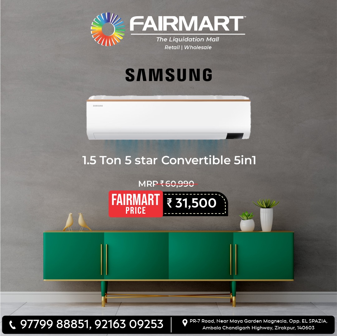 fairmartmall's tweet image. Add more Coolness 🥶 to your Home 🏠 with our largest collection of ACs and stay cool and maintained throughout the summer season. 🌞😎

So don't wait and buy your favorite AC now at attractive prices. 🏃‍♂️🛒

 #acoffer #acsale #attractiveprices #megadeals #FairmartWholesale