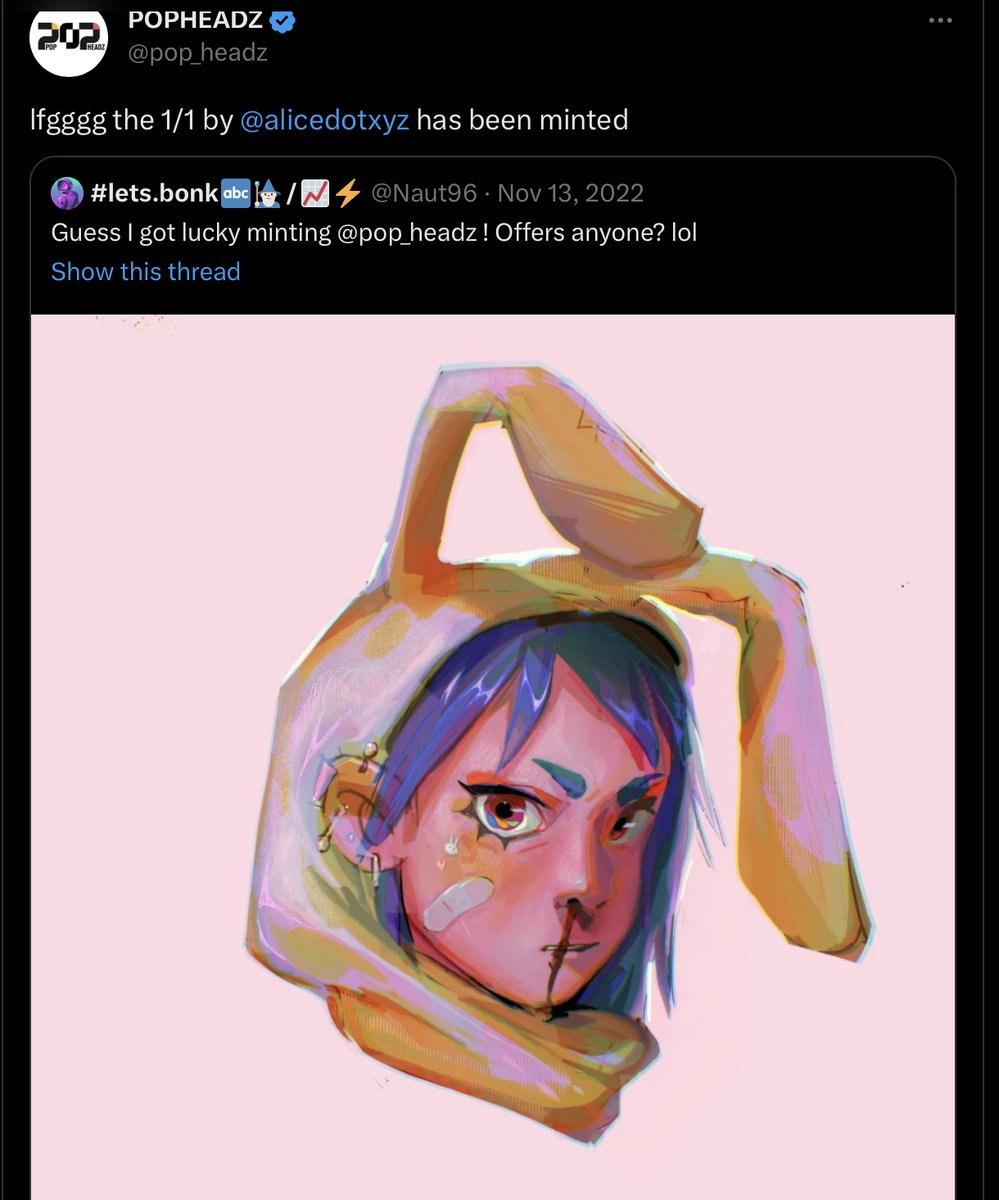 「ok i gave her the benefit of the doubt b」|parkerᔦꙭᔨのイラスト
