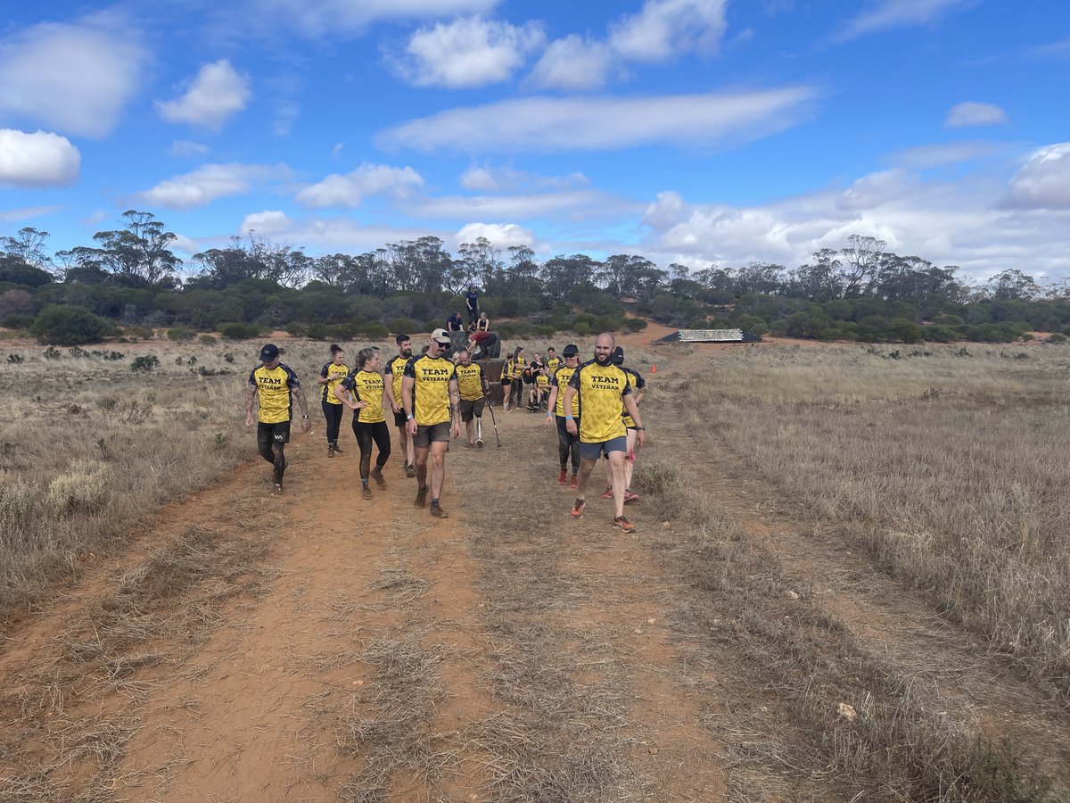 InvictusAus's tweet photo. Team Veteran took on the #TrueGrit Challenge in SA last weekend. 6 hours of military-style obstacles didnβt waver their resoluteness to cross the finish line as a united front. Many thanks to @WeAreInvictus for their support and funding through their Endeavour Program. https://t.co/OquYLabmQh