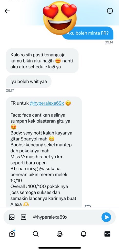 hyperralice69x's tweet photo. sisa sisa FR yg terselamatkan dri akun ku yg kemarin ke suspend ☹️
Real FR FR alexa yg tersisah 💙
Jadi jgn ragu dan bimbang lagi ya , buat isi slot aku 🥰😘
@Alexaa69xx 
@hyperalexa69x https://t.co/yHSEKjL6QV