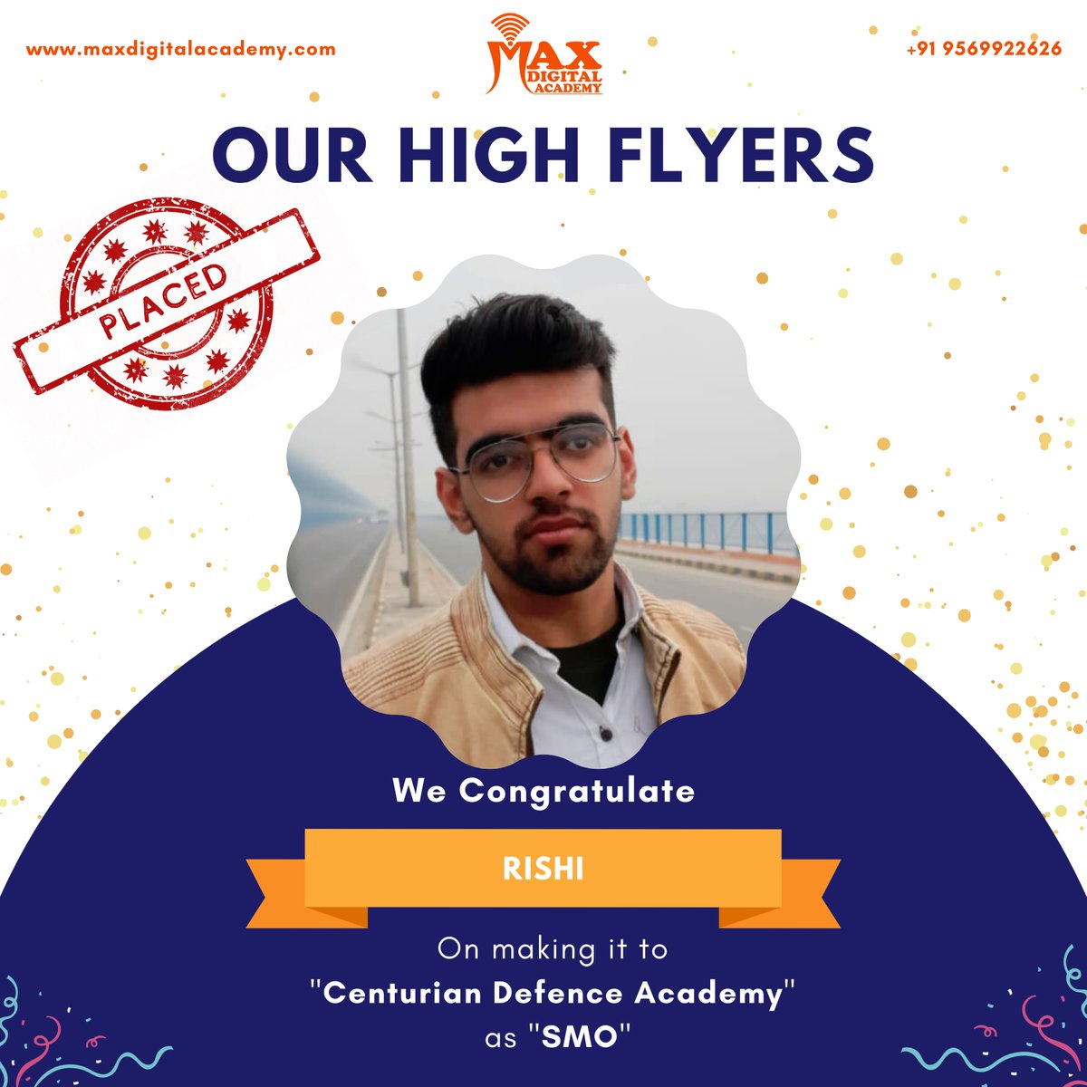 MaxDigitalAcad1's tweet photo. Congratulations to our student Rishi on making it to Centurian Defence Academy as SMO. 💐👇
https://t.co/GfE2ViAU7y
#jobseekers #digitalmarketingjobs #digitalmarketinginstitute #maxdigitalacademy https://t.co/F7tSM8NoBK