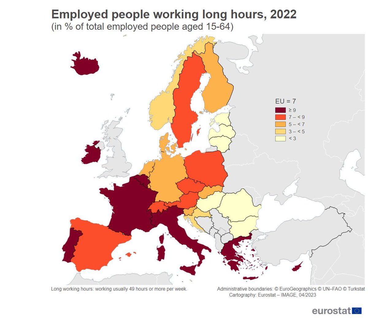 24infodata's tweet photo. Il 9,4% degli occupati italiani lavora più di 49 ore a settimana. E gli altri? https://t.co/q3i9iCQWV0
@EU_Eurostat https://t.co/57MygMtyMO