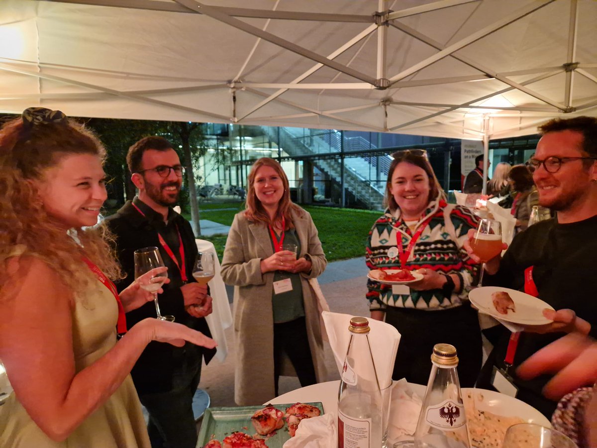EuseaEvents's tweet photo. Nothing better than to energize the conference community with a friendly get-together! A big thank you to our wonderful hosts at @EURAC for welcoming us to a pre-conference pizza and beer session! #EUSEA23 #euseaevents https://t.co/zDoXWpgKTh