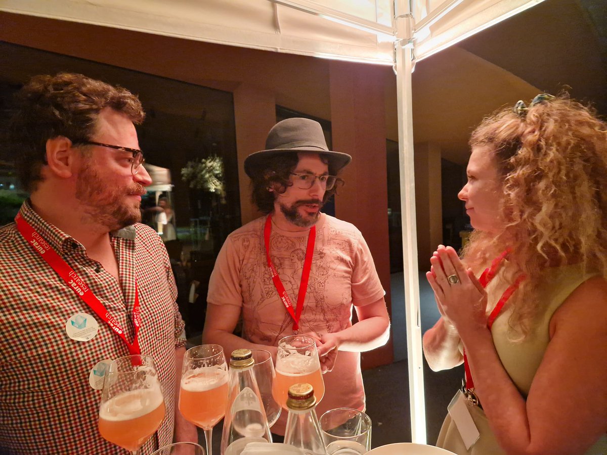 EuseaEvents's tweet photo. Nothing better than to energize the conference community with a friendly get-together! A big thank you to our wonderful hosts at @EURAC for welcoming us to a pre-conference pizza and beer session! #EUSEA23 #euseaevents https://t.co/zDoXWpgKTh